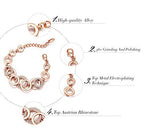 YouBella Jewellery Bracelets for Women Stylish Rose Gold Plated Crystal Bracelet Bangle Jewellery for Girls and Women