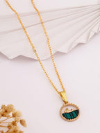 SEKOU Women Gold-plated Brass Jewellery Set with Elegant Design | 2 Neck Chain & 1 Earring| Fancy & Stylish | Ideal for Casual Outings, Parties, Daily Use & Gifts(DH-FK-LX-36-28-LX-ER-28)