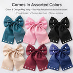 5 Pcs Trendy Hair Accessories & Jewelry Gift Set for Girls & Women, Hair Bow, Jewellery Set, Pendant Necklace with Earrings, Flower Hair Pins, Charm Bracelet, White Gift Box Included, Random Designs as per Latest Trend