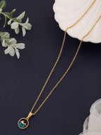 SEKOU Women Gold-plated Brass Jewellery Set with Elegant Design | 2 Neck Chain & 1 Earring| Fancy & Stylish | Ideal for Casual Outings, Parties, Daily Use & Gifts(DH-FK-LX-36-28-LX-ER-28)