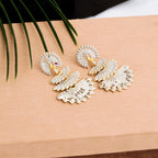 Vintage Floral Drop Jhumka Earrings (12-Pair Set)